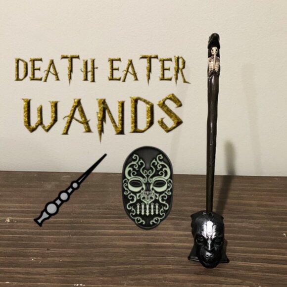 Death Eater Snake/Skeleton Wand – “Serpent’s Grip: A Death Eater’s Wand of Bone” - Picture 1 of 12